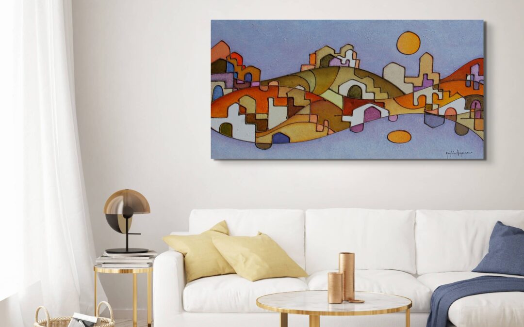 Paesaggio Specchio Celeste Lavanda