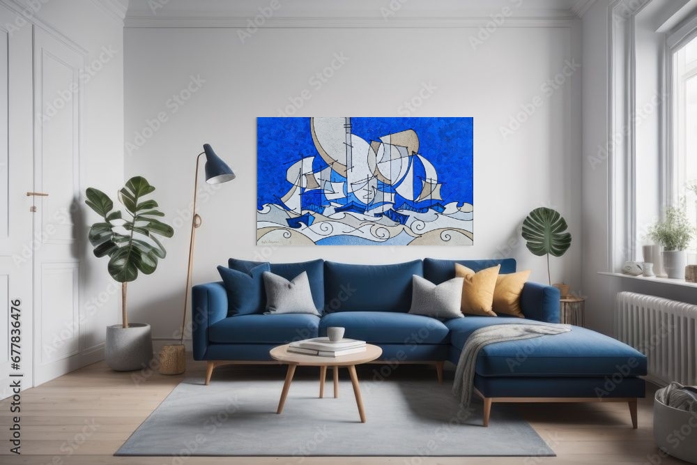 Barche a Vela – Blu intenso